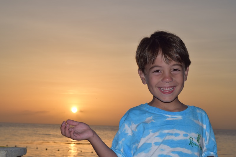Teddy smiles after treatment for CDH