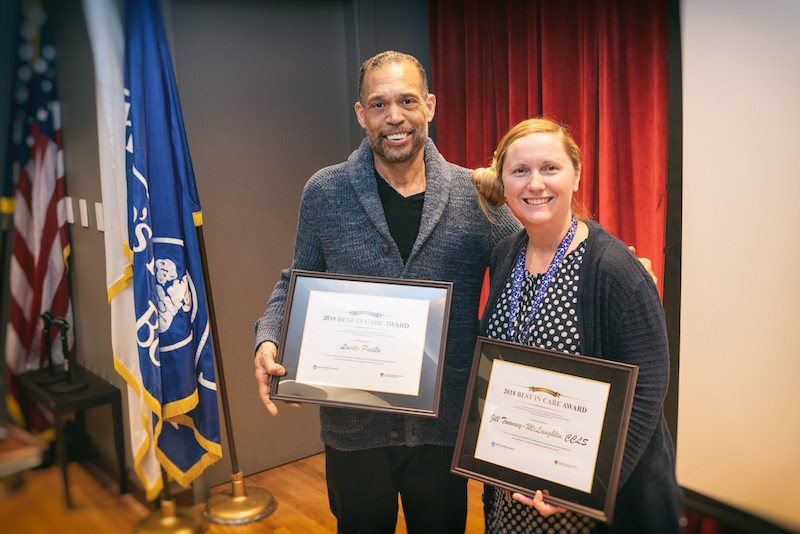 The 2018 Best in Care Award winners pose at the award ceremony
