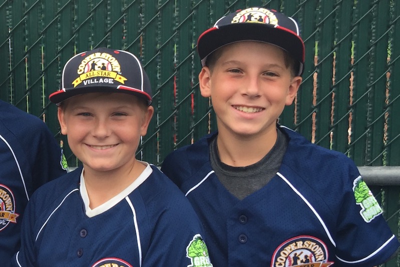 Cole, left, and his brother, Michael
