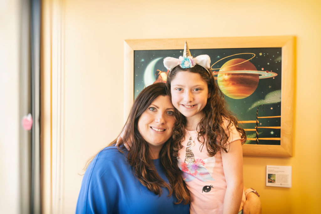 girl on teduglutide and her mom