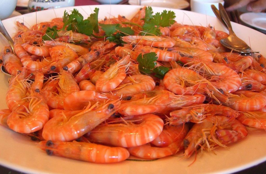 Photo of plate of shrimp