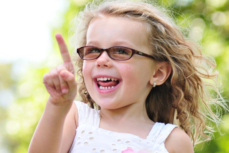 Lia at age 3, before her surgery for a kidney tumor.