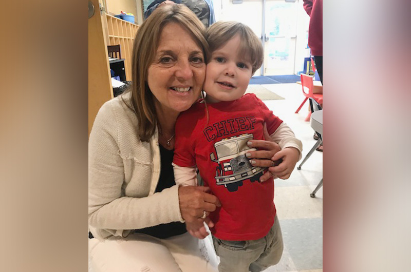 Colin, who has hemophilia, at preschool.
