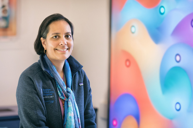 Epilepsy doctor poses in her office
