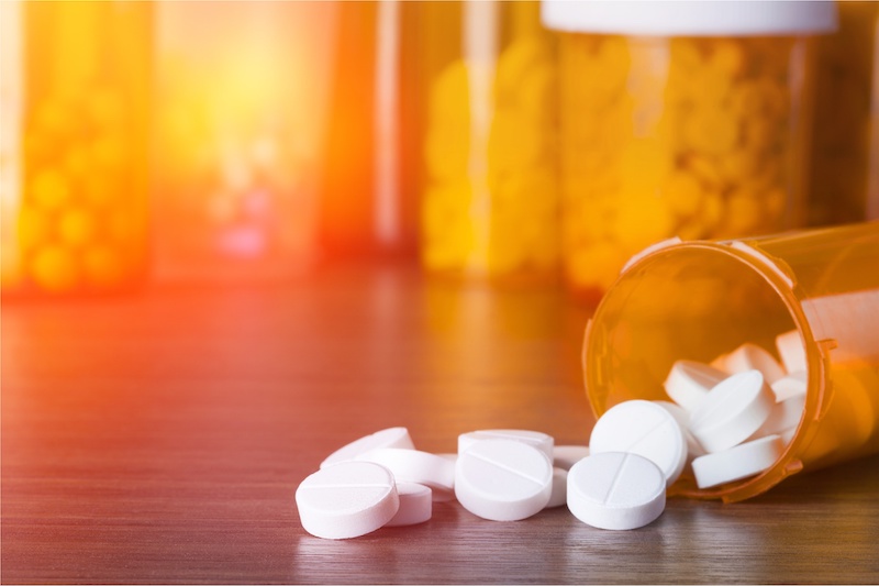 bottles of opioids