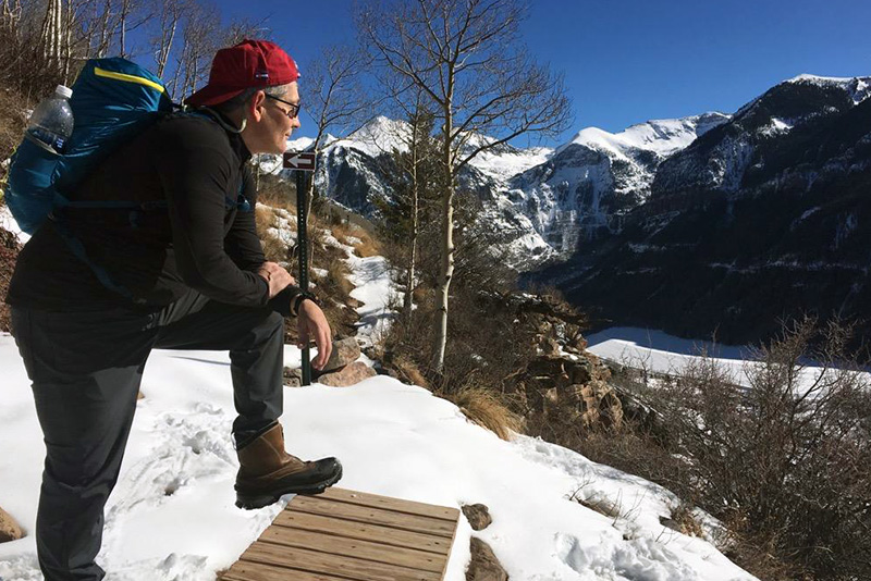 dr cilento hiking on his day off