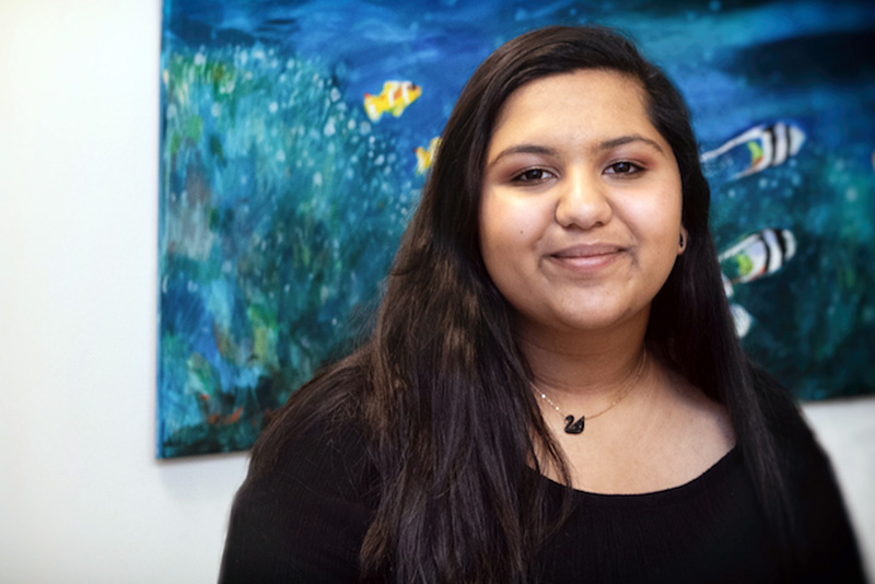 maya smiles after treatment for thyroid cancer