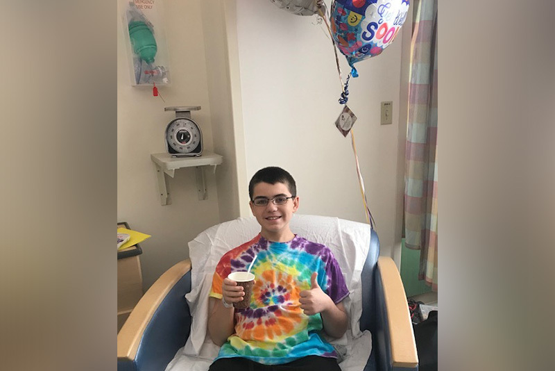midaortic syndrome patient matt during a hospital visit