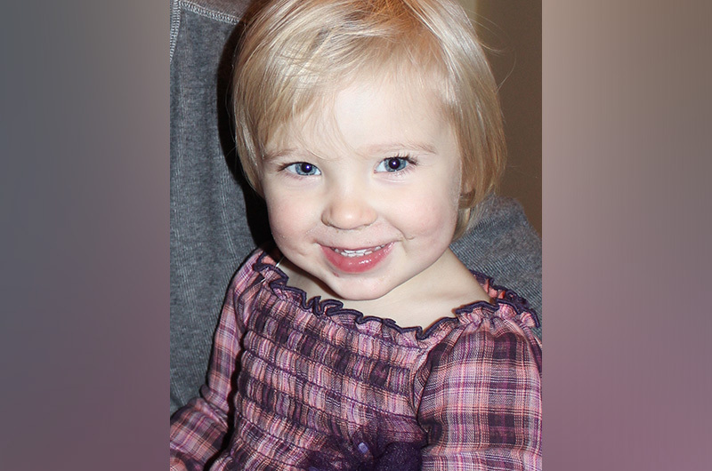 2-year old Lainey Styles, who swallowed magnets