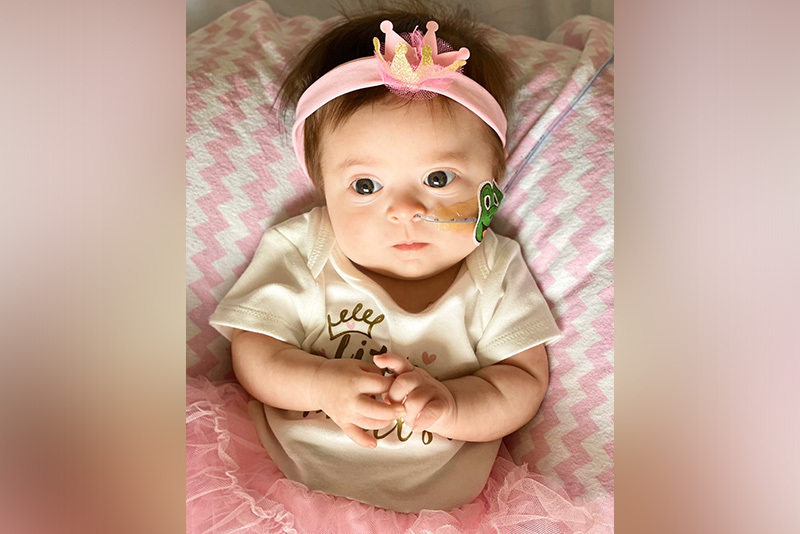 devina underwent minimally invasive foker process. here, she wears a pink tutu and bow