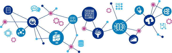 an illustration of circles meant to signify machine learning