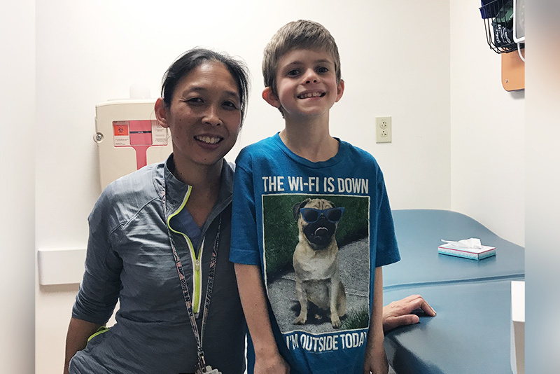 Carter and Dr. Dickie, who treated his imperforate anus